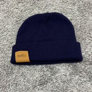 FedEx express beanie hat navy blue